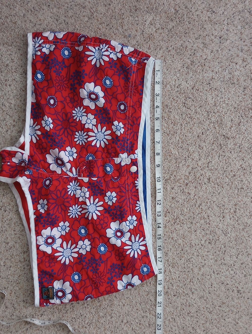 Vintage Big Flirt Hawaiian Reversible Swim Shorts - Picture 6 of 10